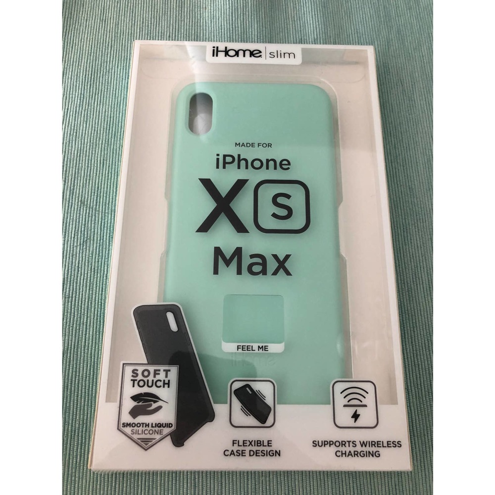 NEW iHome iPhone Xs Max case NIB soft touch mint